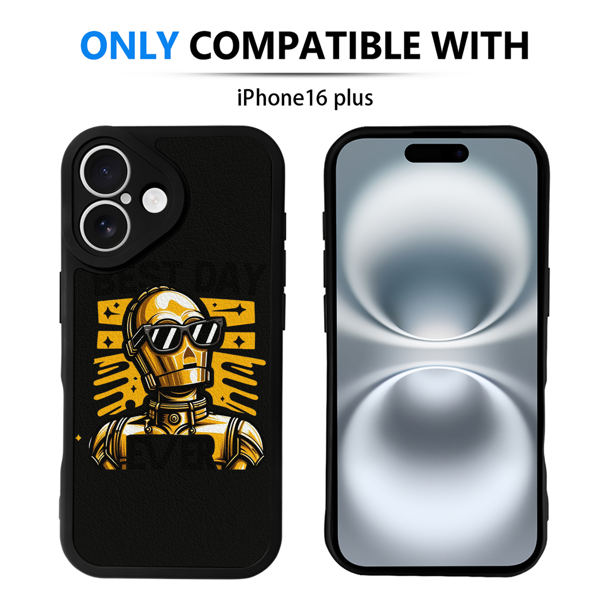 （画像用） スター・ウォーズ Star Wars 【iPhone 16シリーズ対応】シリコンスマホケース（レザー調） 材質：シリコン